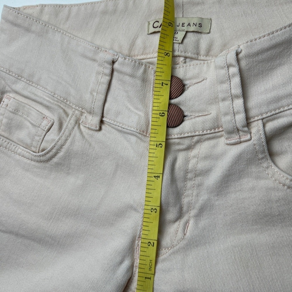 Cabi Women Low Rise Slim Denim Skinny Jeans Pink Size 0 Feminine Pastel Y2K - Picture 8 of 11